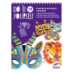 Activité DIY Mosaïques masques animaux de la jungle