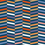 Tissu 50 x 140 cm Rayures multicolore et or