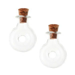 Flacon miniature en verre Rond 2 pcs