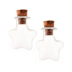 Flacon miniature en verre Étoile 2 pcs