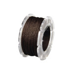 Cordon à bijoux ciré armé nylon ø 0,6 mm x 10 m - Brun moka