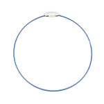 Bracelet fil câblé - Bleu - Ø 23 cm