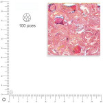 Perles facettées 4 mm en verre dépoli - Quartz Rose