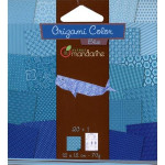Pochette Origami Color - 12 x 12 cm -  Bleu
