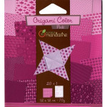 Pochette Origami Color - 12 x 12 cm -  Rose