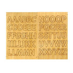 Alphabet autocollant - Bois