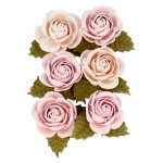 Fleur en papier Secret Garden 6 pcs