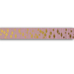 Masking tape rose & pampilles or 1,5 cm x 10 m