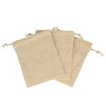 Sachet en toile avec cordon 9 x 11,5 cm x 3 pcs