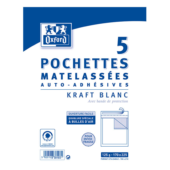 Pochette matelassée bulles noire mate