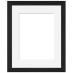 Cadre bois noir Appolo - 50 x 60 cm
