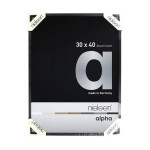 Cadre en aluminium Alpha Noir anodisé Mat - 29,7 x 42 cm