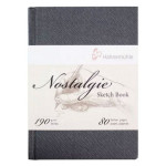 Livre de papier croquis Nostalgie 190 g/m² - 80 pages Portrait - 14,8 x 21 cm (A5)