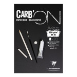 Bloc croquis Carb'On Papier noir 120 g/m² - 20 Fles - 21 x 29,7 cm (A4)