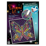 Tableau scintillant en strass Papillon