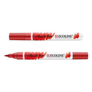 Feutre pinceau Ecoline Brush Pen encre Aquarelle - 381 Rouge pastel