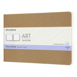 Album pour croquis Kraft papier ivoire 120 g/m² - 9 x 17 cm