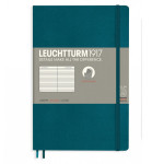 Carnet de notes souple B6+ 12,5 x 19 cm Ligné - Bleu Pacific green