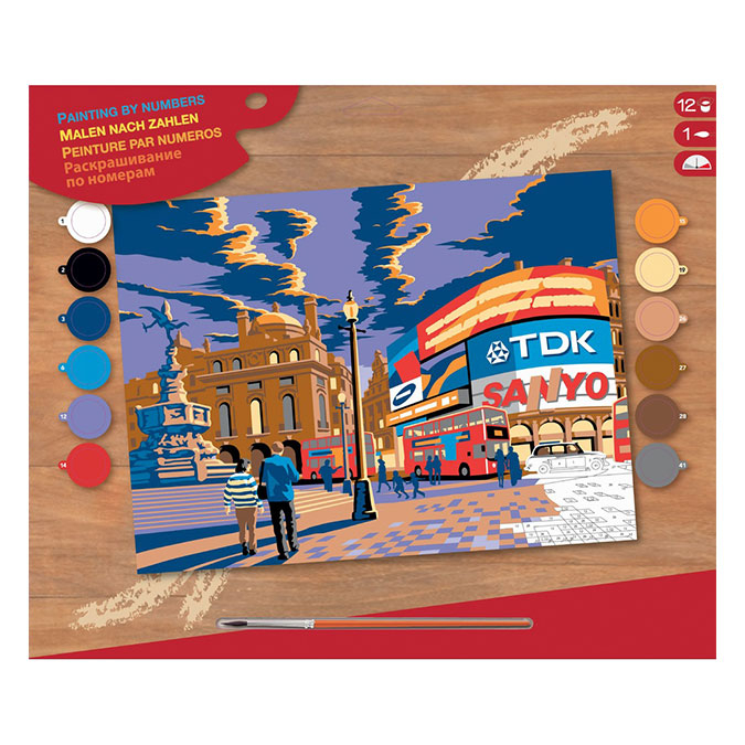 Piccadilly Londres-Van-Go Peinture par numéro Kit 