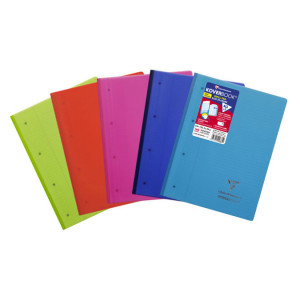 Bloc de cours 22,3 x 29,7 cm ligné 160p perforées Koverbook