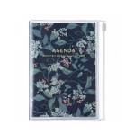 Agenda semainier 2021 Bleu flower format A6