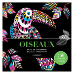 Bloc de coloriage Black Premium Oiseaux