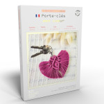 KIT MACRAME PORTE CLES - COEUR