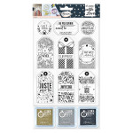 Tampon Stamp with Love Étiquettes cadeaux